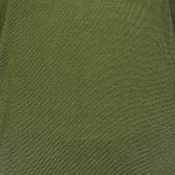 Givenchy Green Wool Side Button Detail Sweater M