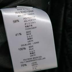 Givenchy Black Moire Jacquard Single Breasted Blazer L