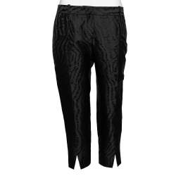 Givenchy Black Moire Jacquard Trouser L