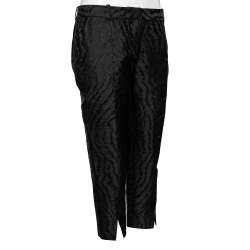 Givenchy Black Moire Jacquard Trouser L