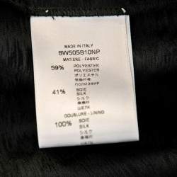 Givenchy Black Moire Jacquard Trouser L