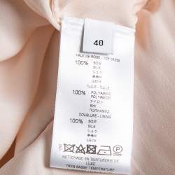Givenchy Pink Silk and Mesh Ruffle Front Tulle Maxi Dress M