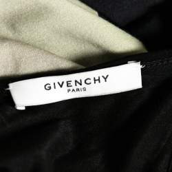 Pre Owned Givenchy Black Printed Overlay Jersey Racerback Top M
