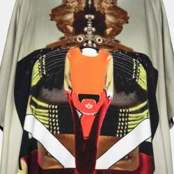 Pre Owned Givenchy Black Printed Overlay Jersey Racerback Top M