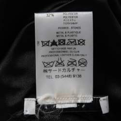 Givenchy Black Crystal Embellished Leather Zip Front Jacket L