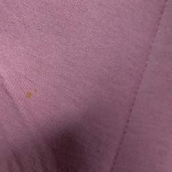 Givenchy Pink Neoprene & Leather Zip Front Hoodie M