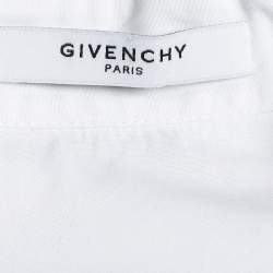 Givenchy White Cotton Button Front Fitted Waist Shirt M