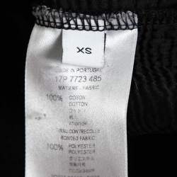 مملوكة مسبقًا سويت شيرت جيفنشي قطن بطبعة الشعار أسود ممزق مقاس صغير جدًا - إكس سمول