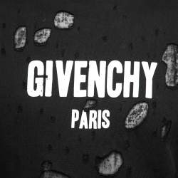 مملوكة مسبقًا سويت شيرت جيفنشي قطن بطبعة الشعار أسود ممزق مقاس صغير جدًا - إكس سمول