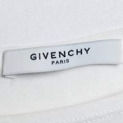 Pre Owned Givenchy White Printed Cotton T-Shirt M