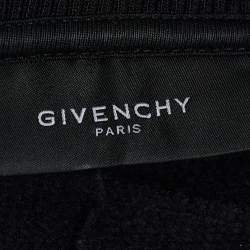 Pre Owned Givenchy Black Cotton Knit Rottweiler Sweatshirt M
