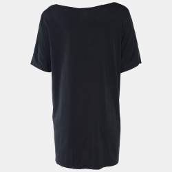 Givenchy Dark Grey Jersey Floral Print Oversized T-Shirt M
