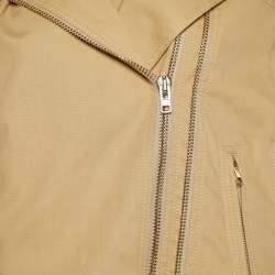 Givenchy Beige Cotton Zip Detail Bike Cape M