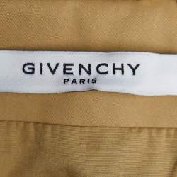Givenchy Beige Cotton Zip Detail Bike Cape M