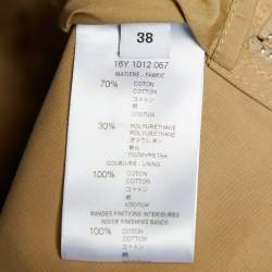 Givenchy Beige Cotton Zip Detail Bike Cape M