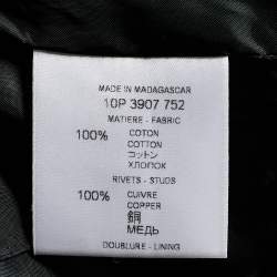 Pre Owned Givenchy Black Cotton Studded Waist Coat M