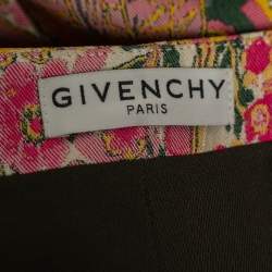 Givenchy Multicolor Floral Jacquard Button-Embellished Shorts M