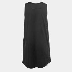 Givenchy Black Cotton Logo Print Oversized Tank Top L