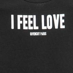 Givenchy Black Cotton Logo Print Oversized Tank Top L