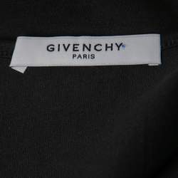 Pre Owned Givenchy Black Logo Print Cotton Tank Top S