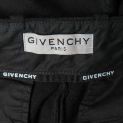 Givenchy Black Wool Lock Cropped Trousers S