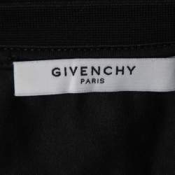 Pre Owned Givenchy Black Floral Print Cotton Half Sleeve T-shirt S