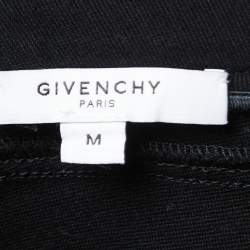 Givenchy Black Knit Zip Detail Legging Pants M