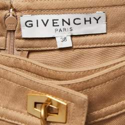 Pre Owned Givenchy Beige Cotton Buckle Detail Shorts M