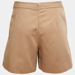 Pre Owned Givenchy Beige Cotton Buckle Detail Shorts M