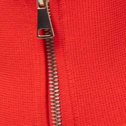Givenchy Red Knit Sleeveless Open Front Top M