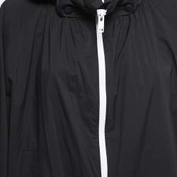 Givenchy Black Synthetic Hooded Windbreaker Jacket M