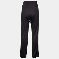Givenchy Black Synthetic Logo Side Stripe Detail Track Pants M
