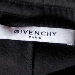 Givenchy Black Synthetic Logo Side Stripe Detail Track Pants M