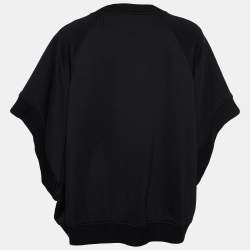 Pre Owned Givenchy Black Jersey & Knit Box Fit Sweatshirt M