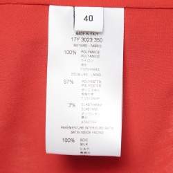 Givenchy Red Tulle Flounce Satin Trimmed Zip Front Jacket M