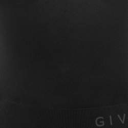 Givenchy Black Jersey Pleated Midi Dress M