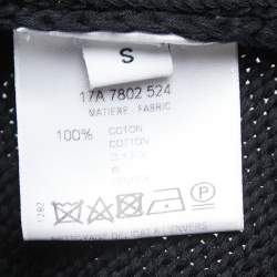 Givenchy Black I Feel Love Cotton Knit Crew Neck Jumper S