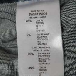 Pre Owned Givenchy Navy Blue Denim Tapered Leg Jeans M