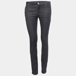Pre Owned Givenchy Navy Blue Denim Tapered Leg Jeans M
