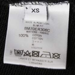 Givenchy Black Cotton Snake Printed Logo Sweatshirt XS