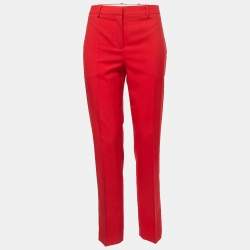 Givenchy Red Wool Tailored Trousers S