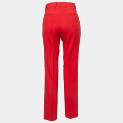 Givenchy Red Wool Tailored Trousers S