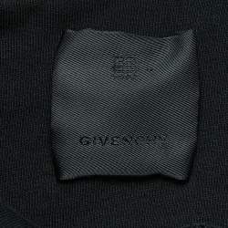 Givenchy Black Reverse Logo Print Cotton Oversized Hoodie XS