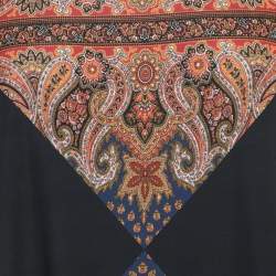 Givenchy Multicolor Paisley Print Jersey Cold Shoulder Tunic M
