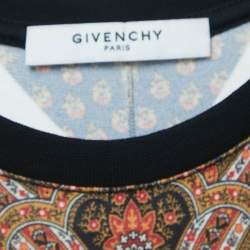 Givenchy Multicolor Paisley Print Jersey Cold Shoulder Tunic M