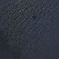 Givenchy Black Crepe Double Breasted Flared Mid-Length Coat M