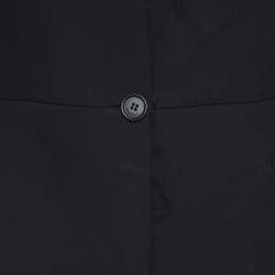 Givenchy Black Wool Single Breasted Tiered Mid-Length Coat L