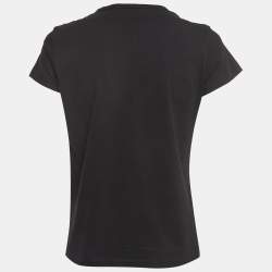 Givenchy Black Vintage Logo Print Cotton Short Sleeve T-Shirt XS