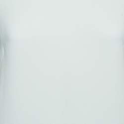 Pre Owned Givenchy White Crepe Cape Sleeve Detail Shift Dress M