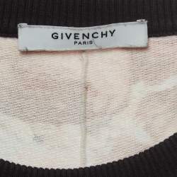 Givenchy Multicolor Roses and Birds of Paradise Cotton Knit Sweatshirt S